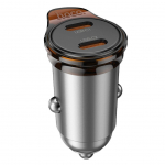 Autolaadijad Hoco  Car charger Hoco 2 x USB C PD QC3.0 45W NZ16B metal gray