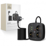 Kaabel Tech-Protect  Tech-Protect PCS3X4 power strip, 3 sockets, 2xUSB-A, 2xUSB-C 200 cm - black