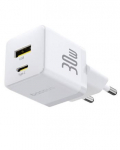 Adaptrid Baseus  Palm Fast Charger USB-A + USB-C 30W White