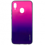 Tagakaaned Evelatus Samsung Galaxy A40 Water Ripple Gradient Color Anti-Explosion Tempered Glass Case Gradient Pink-Purple