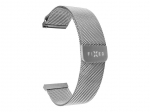 Rihm fixed | Mesh Strap with Quick Release 22mm for Smartwatch | Silver