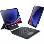 Kaaned Dux Ducis DUX DUCIS case DK foldable with Wireless Keyboard for SAMSUNG Tab S10 Plus/S9 Plus/S9 FE Plus black