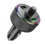 Juhtmevabad k&otilde;rvaklapid Hoco  HOCO car transmitter FM bluetooth 2 x USB A + Type C PD QC3.0 30W E82 black