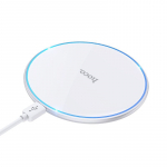 Universaal spordi&uuml;mbris Hoco  Wireless charger Hoco 2A 15W with light CW6 PRO white