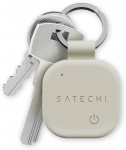 Muu Satechi Locator compatible with Apple Find My Satechi Keychain shape Vegan Leather ST-LKCFW sand