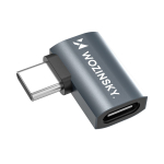 &Uuml;leminek Wozinsky  Wozinsky WPKB-01 USB-C - USB-C 40Gb/s 240W 8K OTG Side Angled Adapter - Gray
