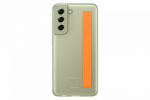 Tagakaaned Samsung Galaxy S21 FE Clear Strap Cover Case Olive Green