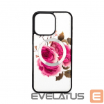 Tagakaaned Evelatus Apple iPhone 14 Pro Max Leather Case Zipper Design Flower White