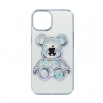 Tagakaaned iLike Apple iPhone 13 Silicone Case Print Desire Bear Silver