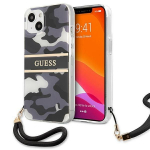 Tagakaaned Guess  Guess GUHCP13SKCABBK iPhone 13 mini 5.4" black/black hardcase Camo Strap Collection