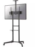 Teleri kinnitus NEOMOUNTS  FL50-550BL1 TV trolley - 37-70" - max 50 kg - manual h 128,5-145 cm - VESA 100x100-600x400 - incl. cam/hardware shelf - black