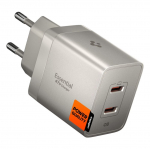 Kaabel Spigen  Spigen Essential EE472EU-GAN 2-Port 47W Wall Charger - Titanium