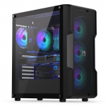 Arvuti korpus Endorfy Case||Regnum 400 ARGB|MidiTower|Case product features Transparent panel|Not included|ATX|MicroATX|MiniITX|Colour Black|EY2A009