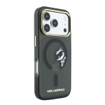 Tagakaaned Karl Lagerfeld Apple iPhone 18 Pro HC MagSafe IML Peekaboo Print & Metal Frame Black