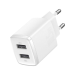 Adaptrid Baseus  Baseus Compact tīkla lādētājs 2U 10.5W EU balts