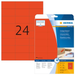 Tarbitav materjal herma  HERMA Etiketten A4 rot  70x37 mm Papier matt 480 St.