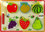 M&auml;nguasjad lean  Lean Sport Wooden Fruit Chopping Set 6 Pieces Strawberry Pear Grape