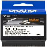 Tarvikud ja tarvikud Brother Brother Heat Shrink Tubing - Roll 0.9 cm x 1.5 m - Black on White