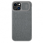 Tagakaaned Nillkin  Nillkin Qin Cloth Pro Case Case for iPhone 14 Plus Camera Cover Holster Cover Flip Case Gray