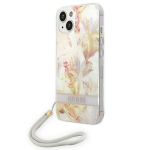 Tagakaaned Guess  Guess GUOHCP14MHFLSU iPhone 14 Plus 6.7 "purple / purple hardcase Flower Strap