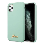 Tagakaaned Guess  Guess GUHCN65LSLMGG iPhone 11 Pro Max green/green hard case Silicone Vintage Gold Logo