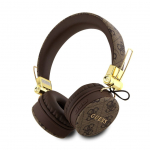 &Uuml;leminek Guess Guess PU Leather 4G Metal Logo BT5.3 Stereo Headphone Brown