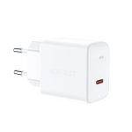Adaptrid Acefast  Acefast charger GaN USB Type C 30W, PD, QC 3.0, AFC, FCP white (A21 white)