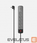 &Uuml;leminek Hama power strip 5-way sockets Grey Black