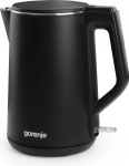 Veekeetja GORENJE  Kettle K15DWBK Electric, 2200 W, 1.5 L, Stainless steel, 360&deg; rotational base, Black