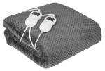 Muud v&auml;ikesed kodumasinad Camry Electric Heated Blanket CR 7417 Number of heating levels 8, Number of persons 2, Washable, Remote control, Coral fleece/Polyester, 60 W, Grey