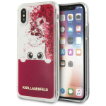 Tagakaaned Karl Lagerfeld  Karl Lagerfeld Liquid Glitter iPhone X Case - Pink