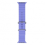Rihm iWear S1 Grooved Soft Silicone 20mm strap for Apple Watch 49mm / 45mm / 44mm / 42mm Lilac
