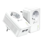 Ruuterid TP-Link  AV1000 2-Port Gigabit Passthrough Powerline Starter Kit TL-PA7027P KIT 10/100/1000 Mbit/s, Ethernet LAN (RJ-45) ports 2, No Wi-Fi, Extra socket