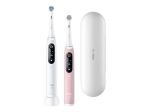 Hambahari Oral-B iO6 DuoPack Electric Toothbrush, White + Pink, Travel case