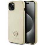 Tagakaaned Guess  Guess GUHCP15MPS4DGPD iPhone 15 Plus 6.7" gold/gold hardcase Strass Metal Logo