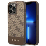 Tagakaaned Guess  Guess GUHCP14LG4GLBR iPhone 14 Pro 6.1" brown/brown hard case 4G Stripe Collection
