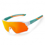 Jalgratta tarvik Rockbros  Rockbros 14110009003 polarized cycling glasses for children 8-14 years old - green and white