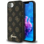 Tagakaaned Guess  Guess Peony Script Logo MagSafe iPhone 16e Case Black