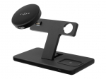 Tagakaaned fixed | MagPowerstation 3-in-1 wireless charging stand with MagSafe mount support | FIXMPOS-BK | Black
