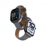 Nutikella- k&auml;ev&otilde;rude tarvikud AmazingThing AmazingThing Class Band Leather Strap for Apple Watch 45 / 46 / 49 mm - Gray