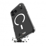 Tagakaaned Puro  Puro Impact Clear D3O TPU+PC Case Compatible with MagSafe for iPhone 17 Pro - Transparent