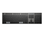 Arvuti klaviatuur HP HP 725 Wireless Keyboard - Multi-Device, Dual-Mode, Programmable, Rechargeable - Nightfall Black, spill resistant - ENG