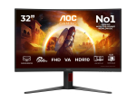 Monitorid AOC C32G4Z | 32 " | VA | FHD | 16:9 | 240 Hz | 0.3 ms | 1920 x 1080 pixels | 300 cd/m&sup2; | HDMI ports quantity 1 | Black
