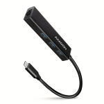 Laadija Axagon HMC-GL3A SuperSpeed USB-C hub + gigabit LAN