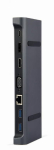 Moodulid ja transiiverid Gembird  I/O ADAPTER USB-C TO HDMI/USB3/9IN1 A-CM-COMBO9-02