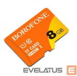 M&auml;lukaardid Borofone MEMORY CARD 8GB SDHC CLASS10 75MB/S MICROSD
