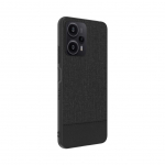 Tagakaaned iLike Xiaomi Redmi Note 12 / Poco X5 Plastic Leather Back Cover Black
