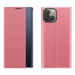 Tagakaaned Hurtel  Sleep Case Bookcase Type Case with Smart Window for iPhone 13 mini pink
