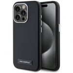 Muud kaubad Karl Lagerfeld  Karl Lagerfeld FW Metal Plate MagSafe iPhone 15 Pro Case - Black