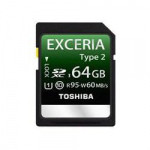 M&auml;lukaardid Toshiba Universal SDHC Class 10 (UHS) Exceria Type2 64Gb